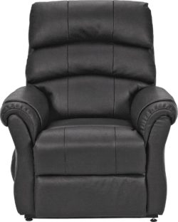 HOME - Warwick Powerlift - Leather - Recliner Chair - Black